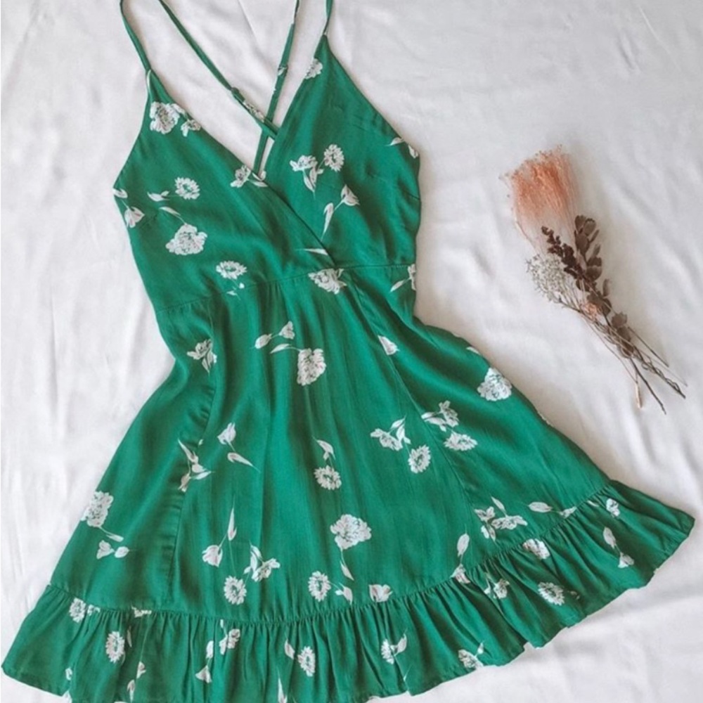 Kivari Green Floral Dress
